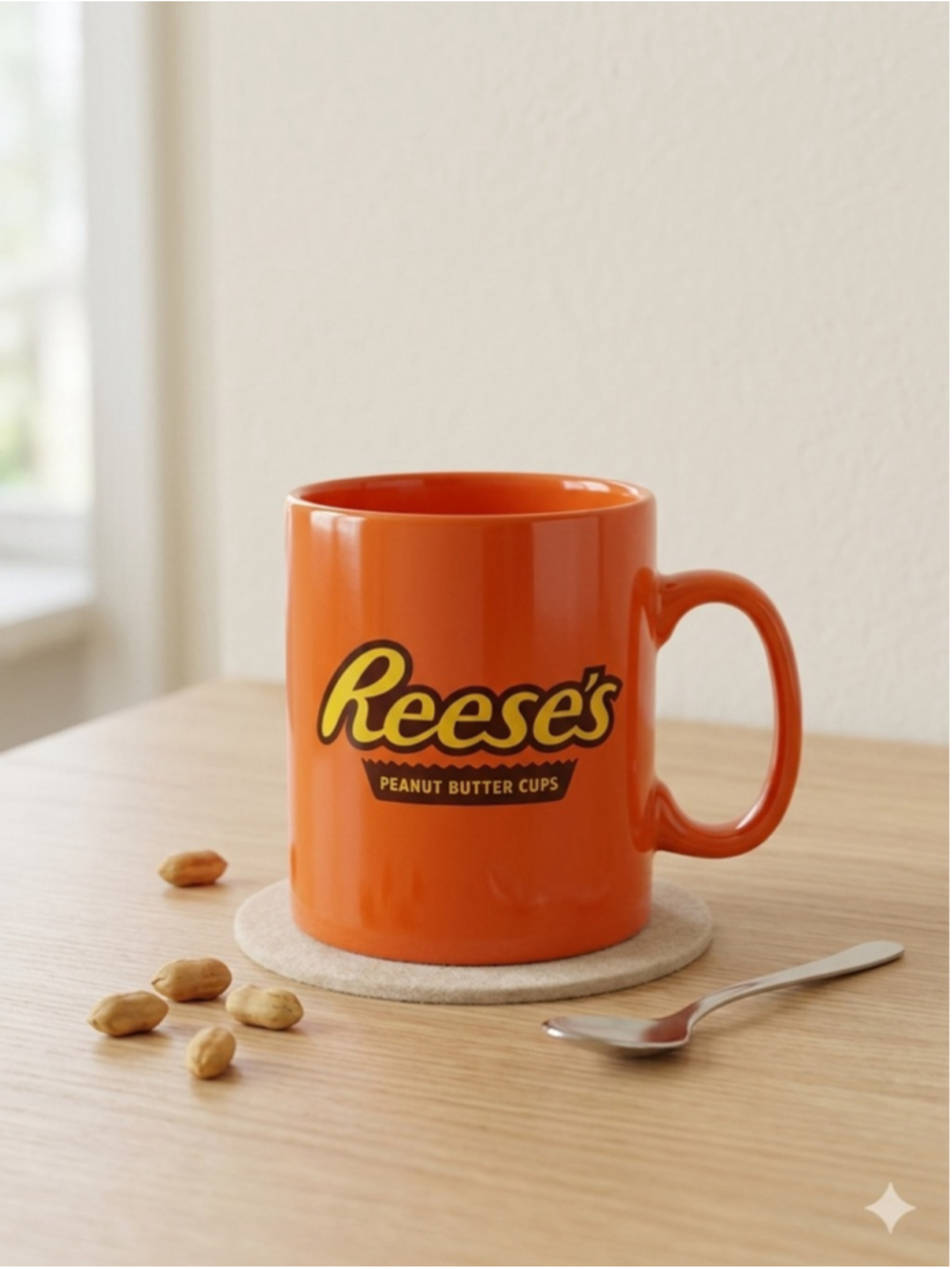 Reese's Peanut Butter Cups Oversized Coffee Mug Galerie Orange Hershey Candy Tea